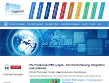 Tablet Screenshot of flashnet.ch